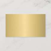 Carte De Visite Code QR élégant or professionnel personnalisé logo (Dos)