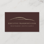 Carte De Visite Code QR élégant pour conducteur professionnel (Devant)