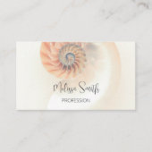 Carte De Visite Code QR | Elegant Shell Professional (Devant)