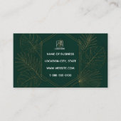 Carte de visite code QR Emeraude Or Tropical (Devant)