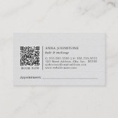Carte De Visite Code QR en floraison vive | Nomination (Dos)