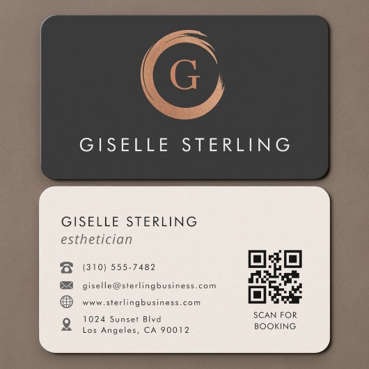 Carte De Visite Code QR Esthéticienne