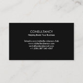 Carte De Visite Code Qr et tête (Dos)