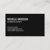 Carte De Visite Code QR | Femme d'affaires (Dos)