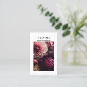 Carte De Visite Code QR Fleur Moderne (Debout devant)