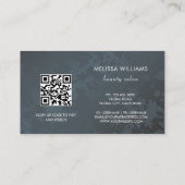 Carte De Visite Code Qr | Fleur noire de cerisier (Dos)