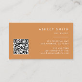 Carte De Visite Code QR Fleur sauvage rustique (Dos)
