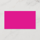 Carte De Visite Code QR Fuschia Connexion Recto Simple (Dos)