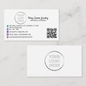 Carte De Visite Code Qr Générique Générique De Script Sur Les Médi (Devant / Derrière)