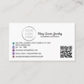 Carte De Visite Code Qr Générique Générique De Script Sur Les Médi (Devant)
