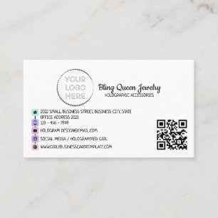 Carte De Visite Code Qr Générique Générique De Script Sur Les Médi