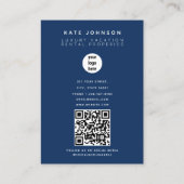 Carte De Visite Code QR Gestion des biens immobiliers de l'agent (Dos)