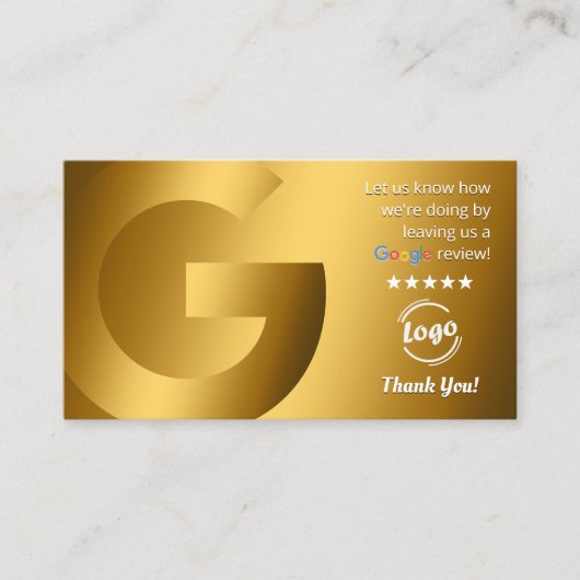 Carte De Visite Code QR Google Review (Devant)