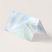 Carte De Visite Code QR Hologramme Manager Iridescendant (Dos)