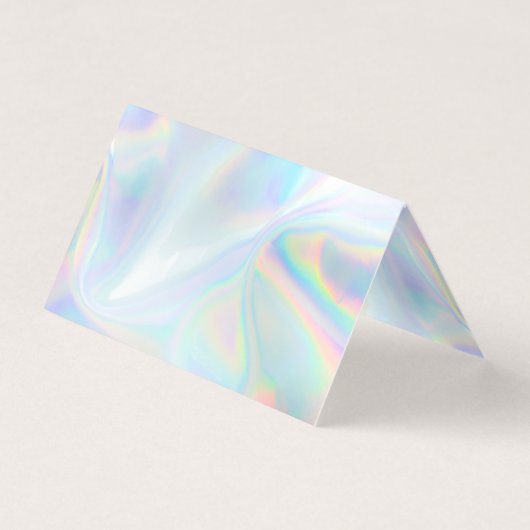 Carte De Visite Code QR Hologramme Manager Iridescendant (Dos)