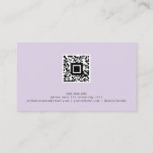 Carte De Visite Code QR Holographic Parties scintillant Artiste ma (Dos)
