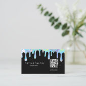 Carte De Visite Code QR Holographique Professional Nail Salon (Debout devant)