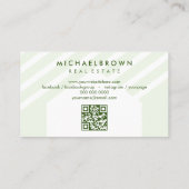 Carte De Visite Code Qr Immobilier Toiture Maison (Dos)