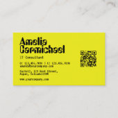 Carte De Visite Code QR informatique (Devant)