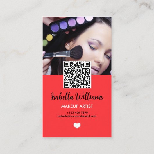 Carte De Visite Code QR Instagram (Dos)