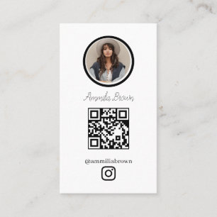 Carte De Visite Code QR Instagram   Lien de suivi sur les réseaux 