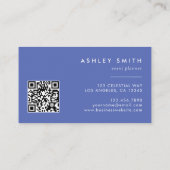 Carte De Visite Code QR Iris élégant (Dos)