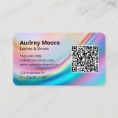 Carte De Visite Code QR Lash Brows Minimalisme Moderne (Devant)