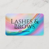 Carte De Visite Code QR Lash Brows Minimalisme Moderne (Dos)