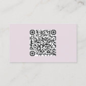 Carte De Visite Code QR Lavender Wedding RSVP Enclôture Card (Dos)