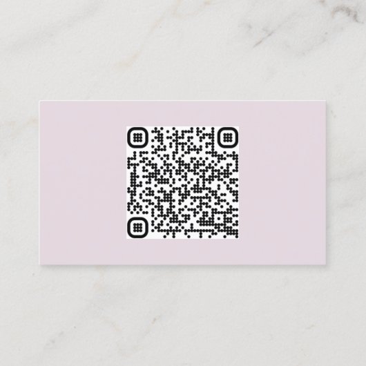 Carte De Visite Code QR Lavender Wedding RSVP Enclôture Card (Dos)