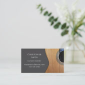 Carte De Visite Code QR Leçons de musique Guitare Musicien profess (Debout devant)