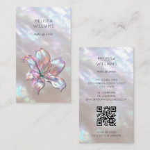 Code QR Lily holographique iridescent