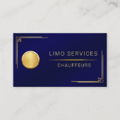 Carte De Visite Code QR Limo Driver And Chauffeur Service (Devant)