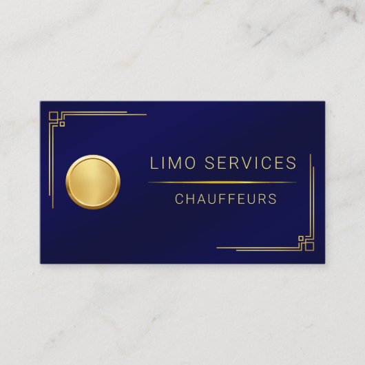 Carte De Visite Code QR Limo Driver And Chauffeur Service (Devant)