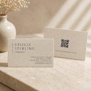 Carte De Visite Code QR Lin Thérapeute Neutre