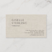 Carte De Visite Code QR Lin Thérapeute Neutre (Devant)