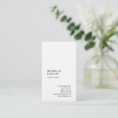 Carte De Visite Code QR Linge Moderne Professionnel Exclusif (Debout devant)