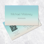 Carte De Visite Code QR | Littoral minimal