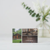 Carte De Visite Code QR Location de vacances Maison d'hôtes Rustiq (Debout devant)