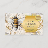 Carte De Visite Code QR Logo Abeille d'Or (Devant)