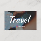 Carte De Visite Code QR Logo Agent de Voyage (Dos)