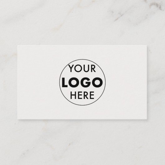 Carte De Visite Code QR | Logo | blanc désactivé | Design moderne (Dos)