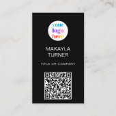 Carte De Visite Code QR Logo de l'entreprise (Devant)