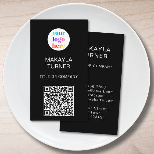 Carte De Visite Code QR Logo de l'entreprise