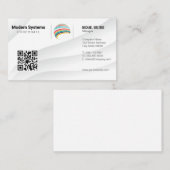 Carte De Visite Code QR | Logo de l'entreprise (Devant / Derrière)