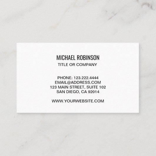 Carte De Visite Code QR Logo d'entreprise Moderne Professionnel (Dos)