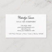 Carte De Visite Code QR Logo d'entreprise Moderne Professionnel (Dos)