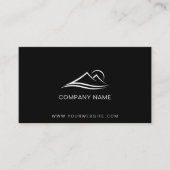 Carte De Visite Code QR Logo d'entreprise Moderne Professionnel No (Devant)