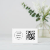 Carte De Visite Code QR Logo d'entreprise Moderne Professionnelle (Debout devant)
