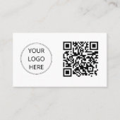 Carte De Visite Code QR Logo d'entreprise Moderne Professionnelle (Devant)
